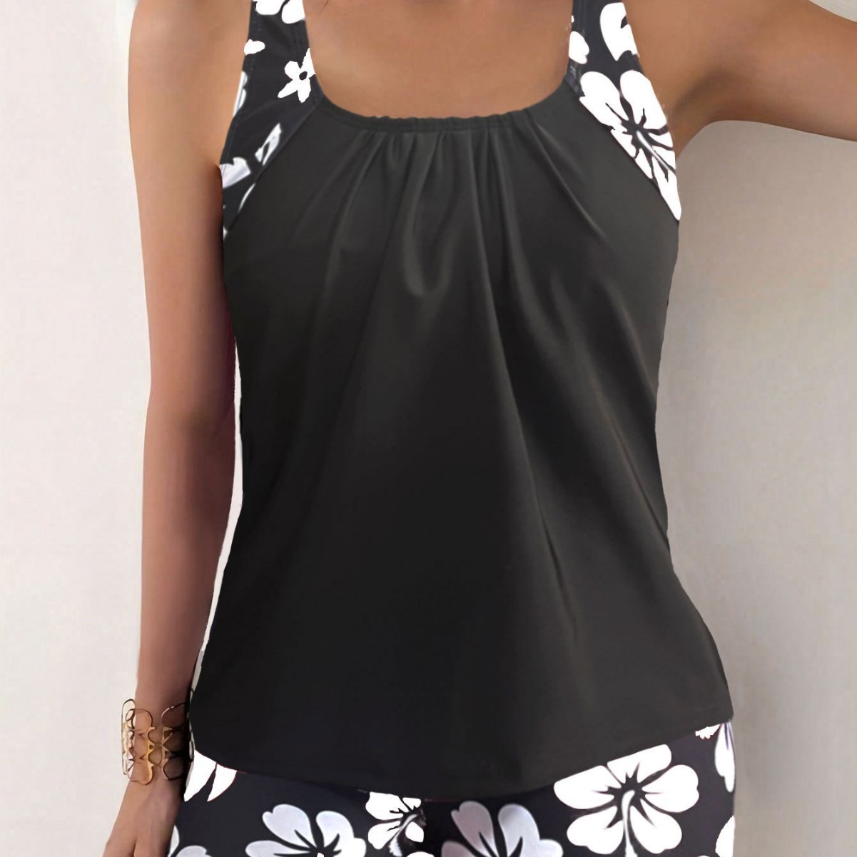 Tankini Feminino com Shorts, M - Tops avaliação e preço