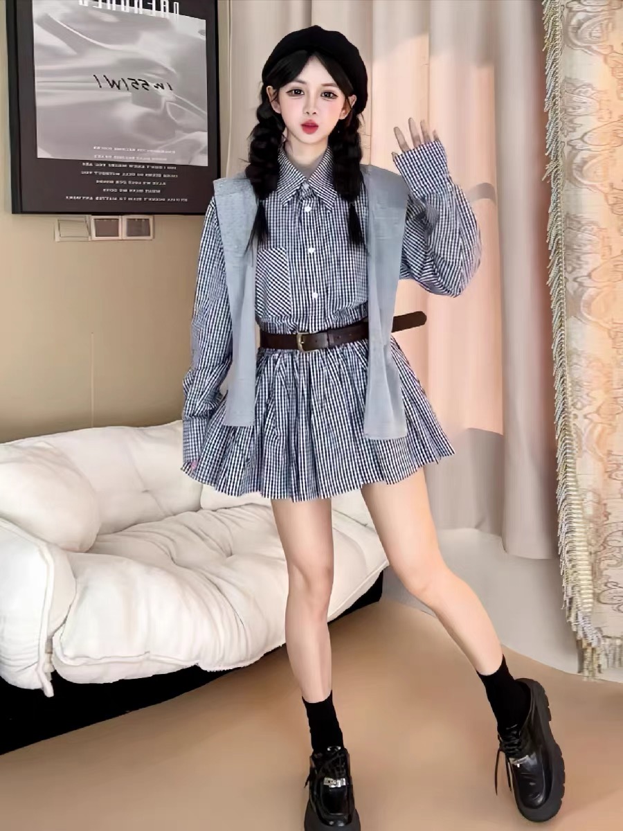 Vestido Camisa Estilo Coreano  - Korean Style A Line Shirt Dress avaliação e preço