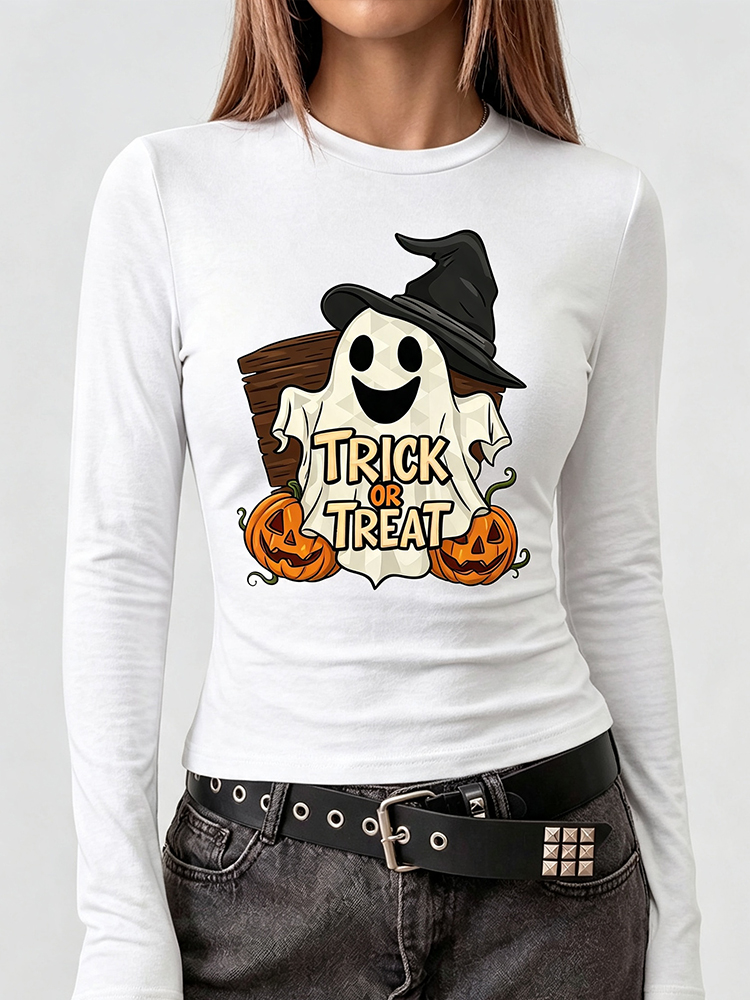 Camiseta Feminina de Manga Lon - Blouses avaliação e preço