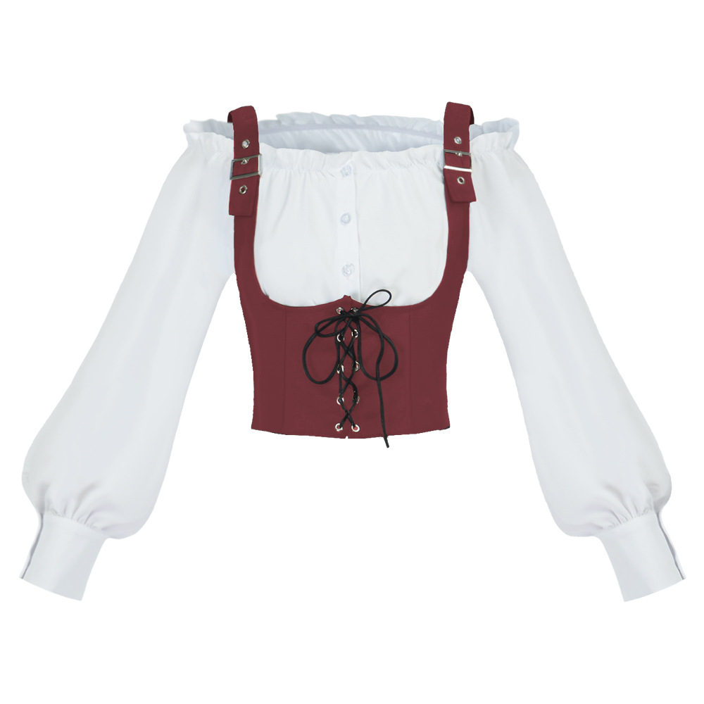 Blusa feminina de estilo retrô - Blouses avaliação e preço