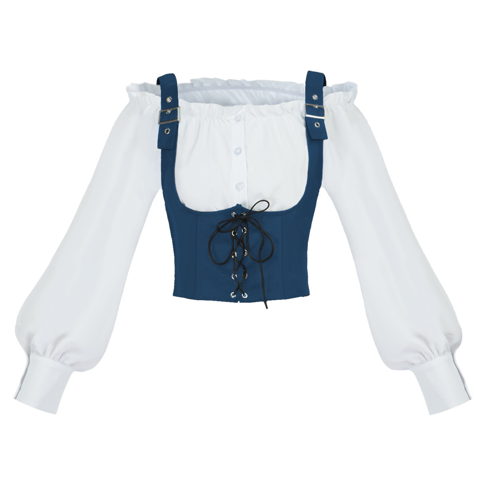Blusa feminina de estilo retrô - Blouses avaliação e preço