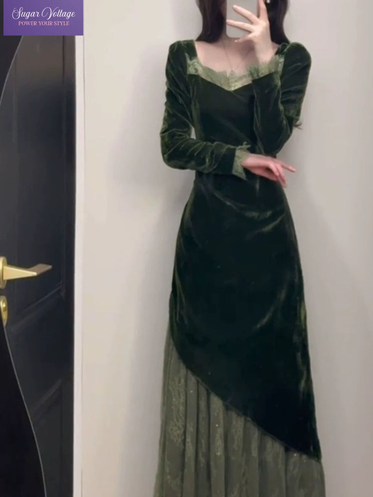 Francês vintage elegante vesti - French Vintage Floral Midi Dress avaliação e preço